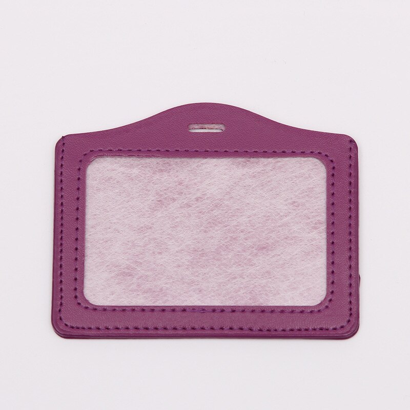 ID Badge Holder Leather Bus Pass Case Cover Men Women's Bank Credit Card Holder: NO.8