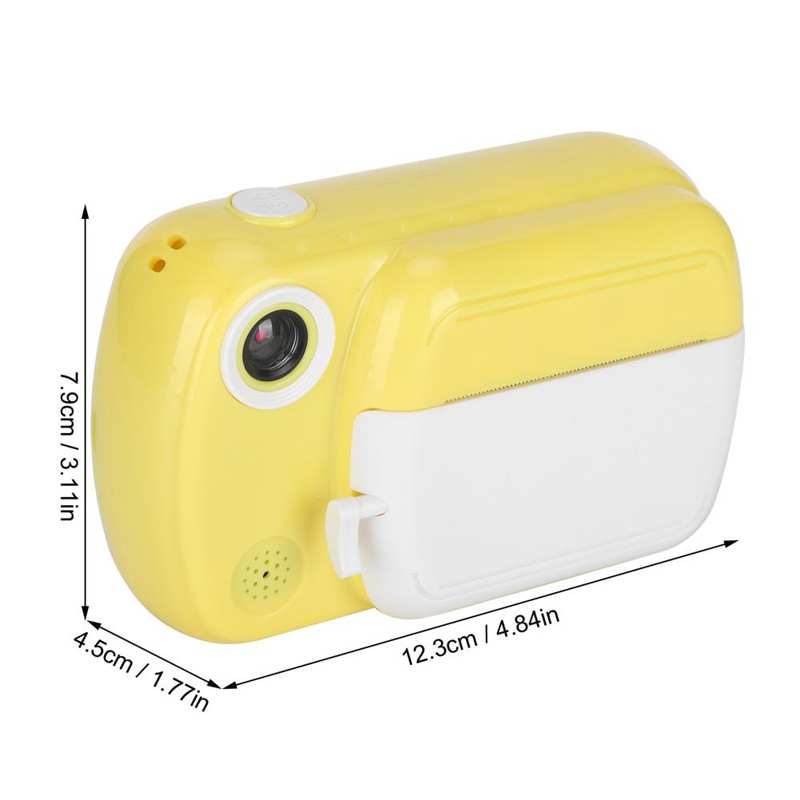 3.5in 1080P Instant Camera Digital Dual Lens Thermal Printing Kids Supports Shooting Recording Video Portable Instant Cam