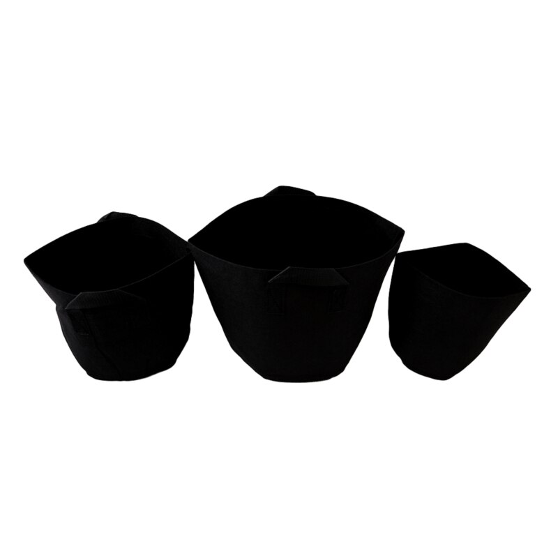 Non Woven Tree Fabric Pots Grow Bag Root Container Plant black hand with planting flowers nonwoven bags Grows Culture