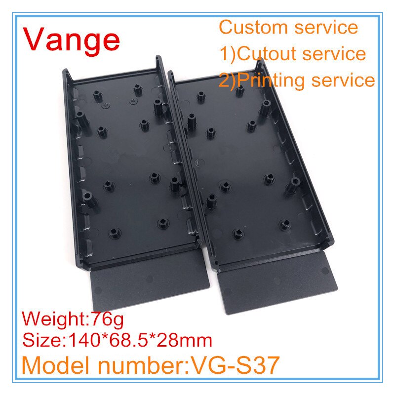 2pcs/lot electronic project box 140*68.5*28mm ABS plastic enclosure junction box