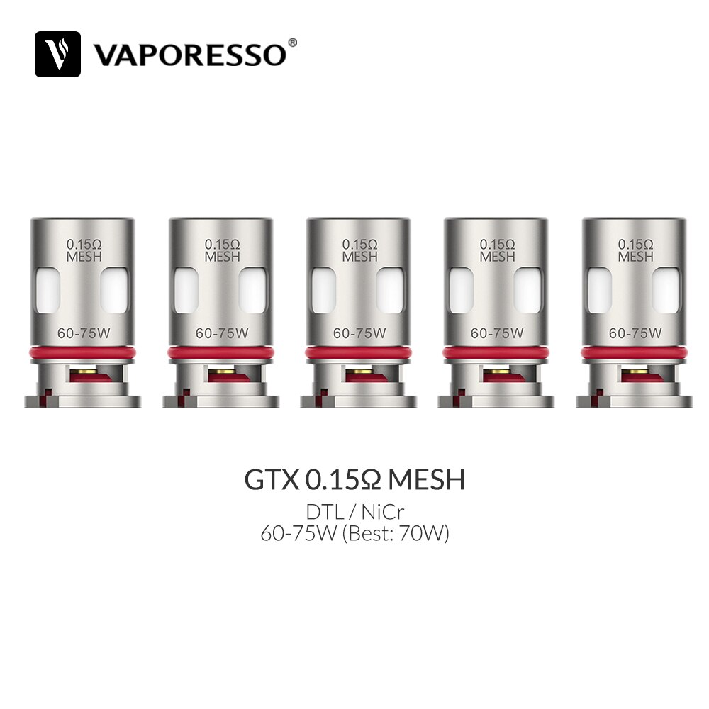 Vaporesso GTX Coil 0.2/0.3/0.6/0.8/1.2ohm Mesh Coil Atomizer Core For Target PM80 TARGET PM30 GTX ONE GEN NANO XIRON E-Cig