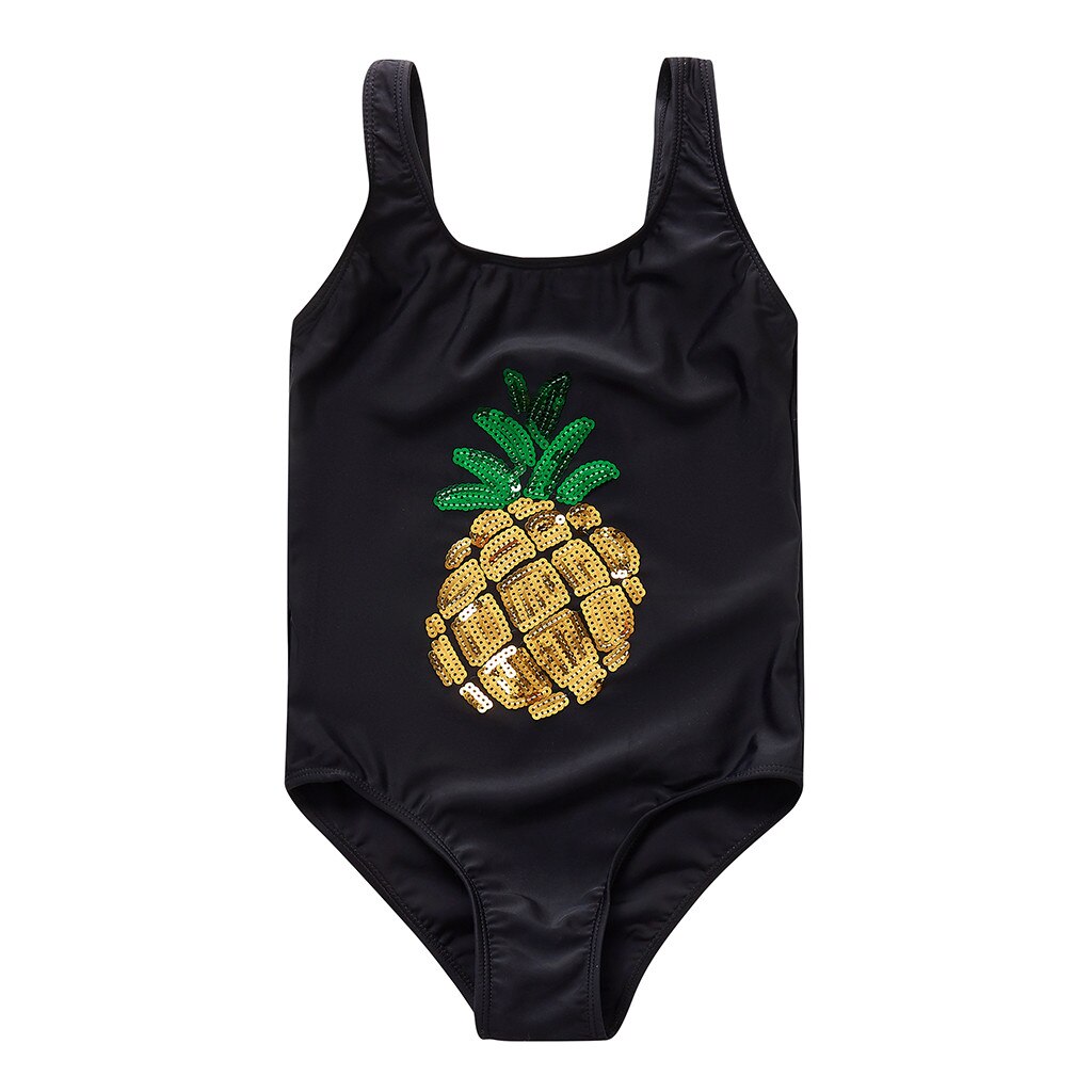 Baby Badmode Stijlvolle Peuter Kids Meisjes Ananas Print Zwemkleding Een Stukken Badmode Kleding FH5: 10