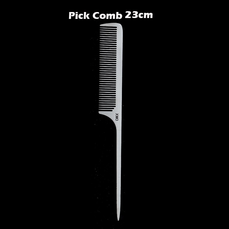 Brainbow 1Pc Titanium Stalen Kam Professionele Salon Hair Kappers Anti-Statische Kappers Kam Ultra Dun Haar Borstel Voor mannen: Bruin