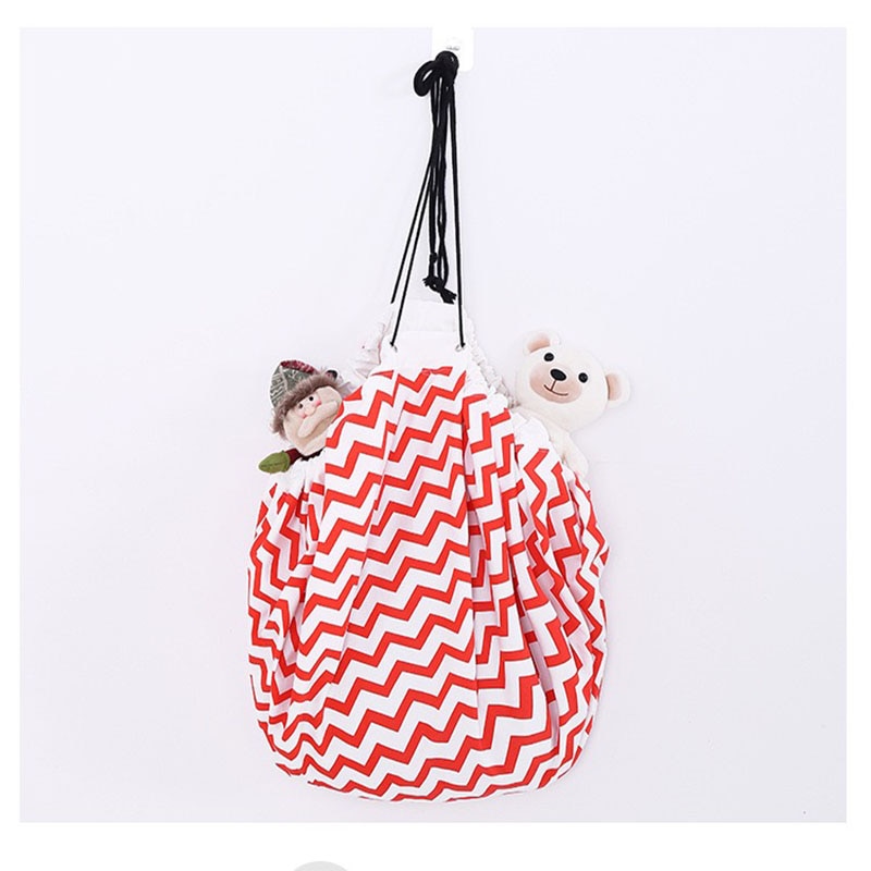 Sac de rangement 2 en 1 multi-func Portable pour jouets d&#39;enfants, , tapis de jeu, couverture de pique-nique, boîte organisateur de jouets, sacs de rangement pratiques