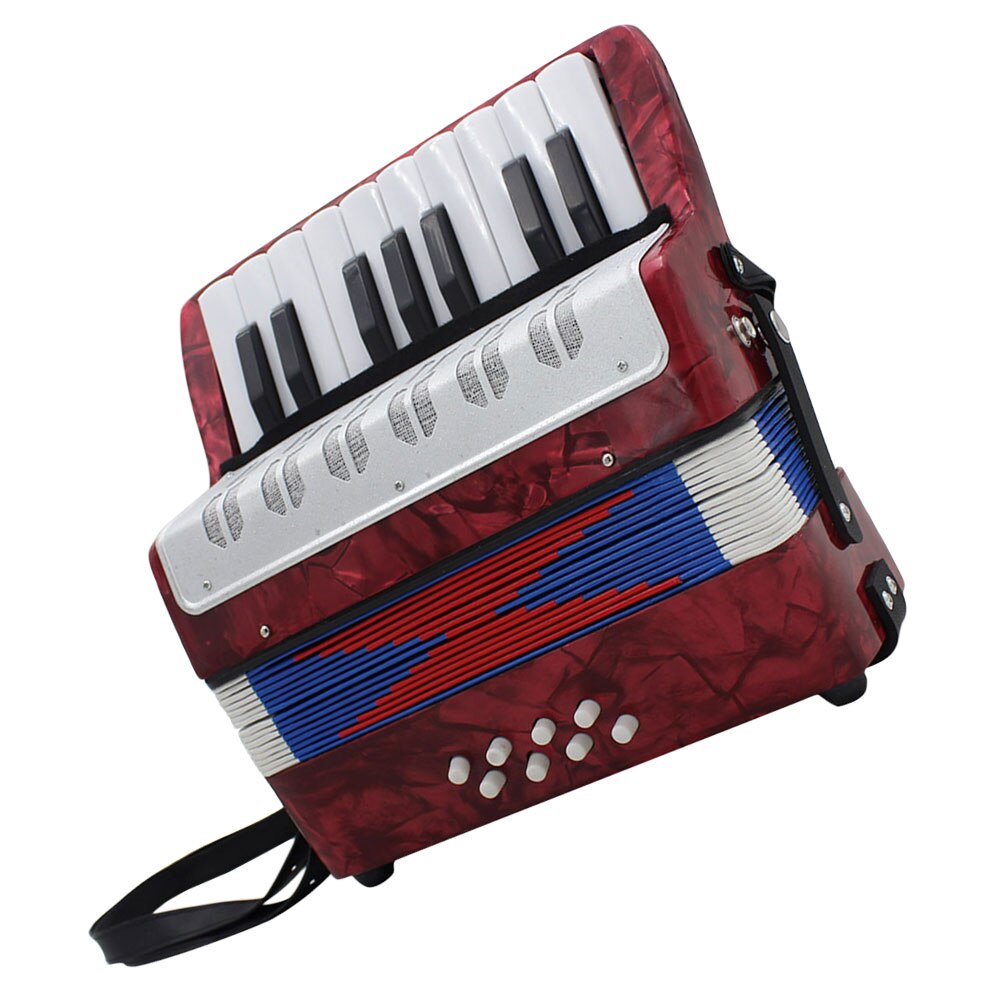 1pc Children Accordion Mini Educational Beginner Musical Instrument (Red)