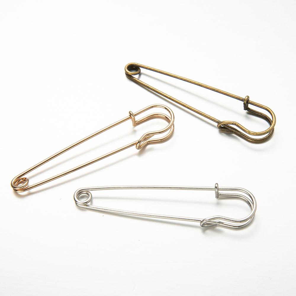 20Pcs Large Bright Metal Safety Pins Blankets Crafts Skirts Kilts Brooch Fasteners Jewellery Classic Accessories DIY Supplies