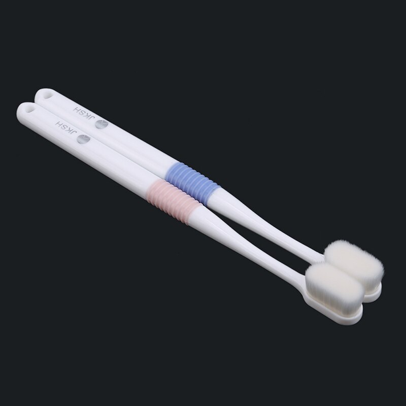 Good Soft Bristles Toothbrush Family Pregnant Women Maternity Nursing Gingival Sensitive Deep Mouth Clean Care 2pcs/set: blue and pink