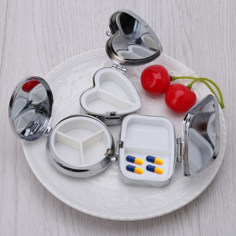 1PC bunkier pojemnik na leki breloczek przechowywanie tabletu Obudowa brelok pigułka C90C