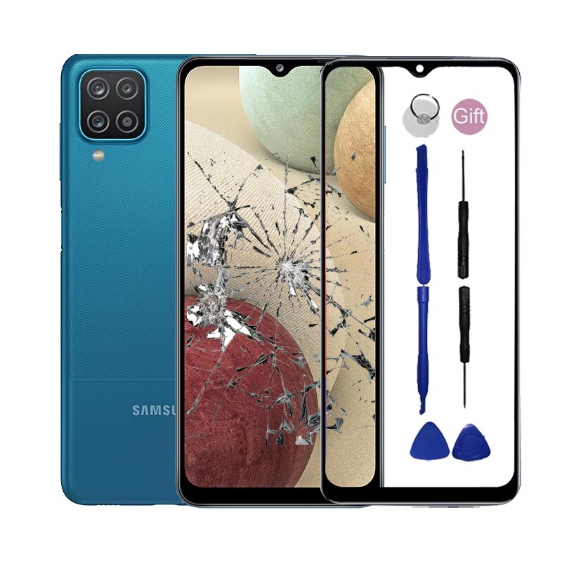 Voor Samsung Galaxy A12 5G Voorpaneel Voor Samsung Galaxy M12 Een M 12 Touch Screen Outer Glas Niet lcd Display Sensor: A12