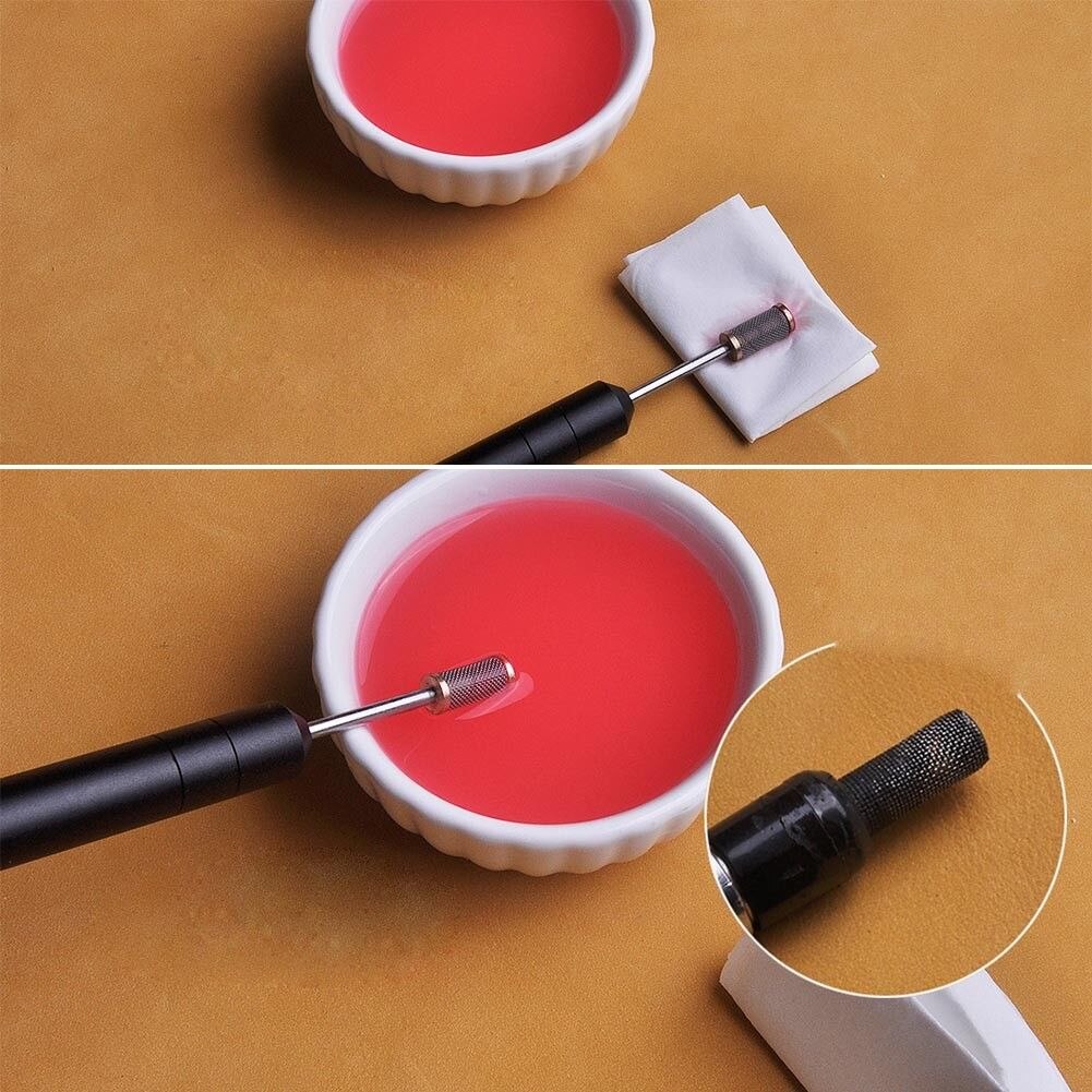 Edge Paint Roller Edge Dye Tool Leather Pen Applicator DIY Leather Edge Dye Oil Pen Applicator Belt Finisher Tools