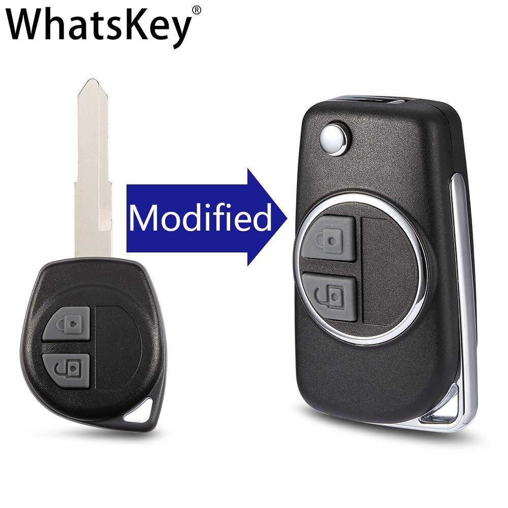 Aangepast Voor Suzuki Swift Grand Vitara Alto SX4 Flip Key Shell Remote Case Vervanging Ongesneden HU133R/SZ11R Blade Auto accessoires: HU133R Modified Key