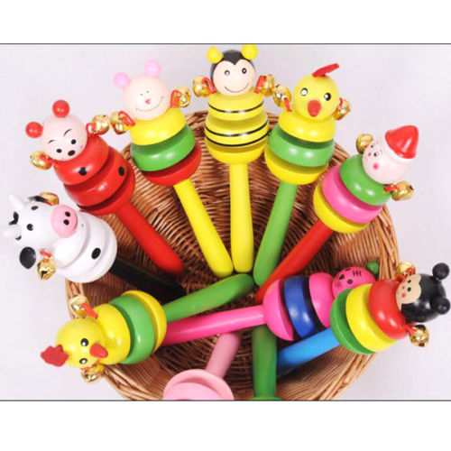 neue Holz Schütteln Handbell Rassel Sound Spielzeu... – Vicedeal