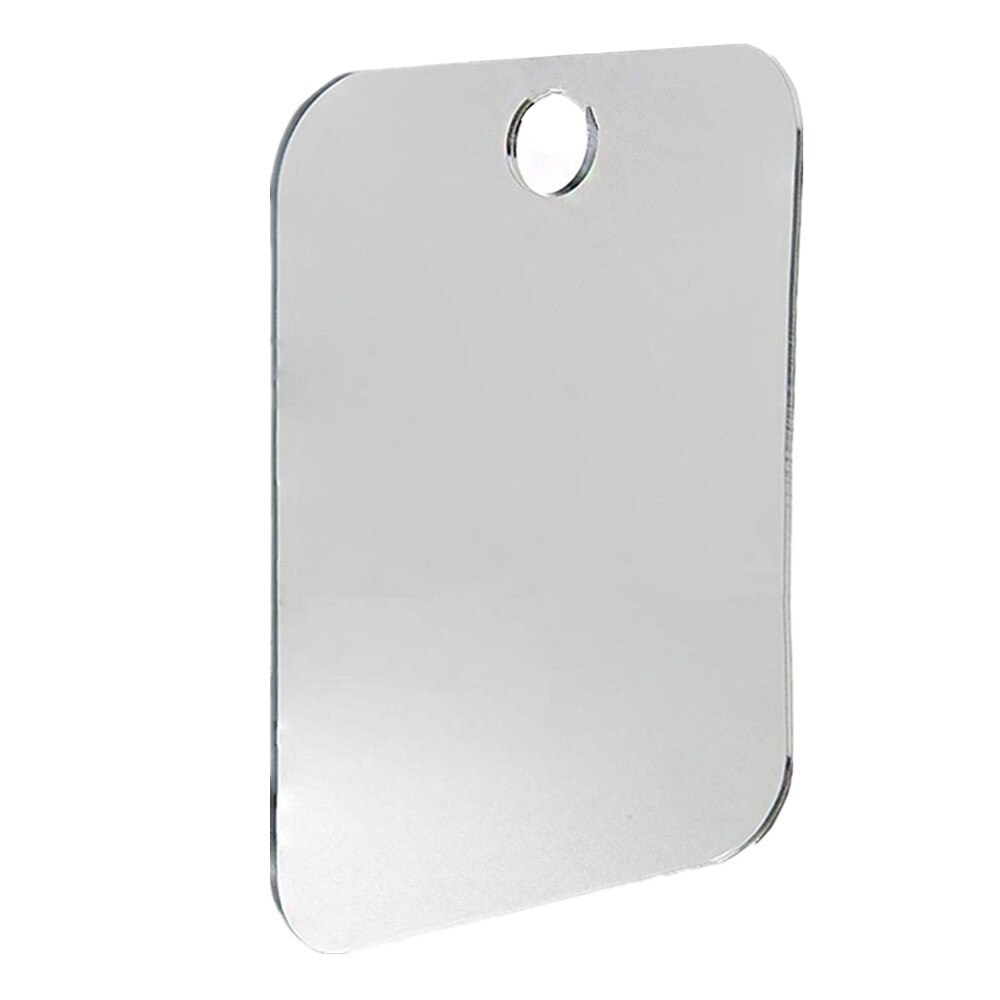 Espejo de ducha antivaho, espejos para afeitarse, espejo de maquillaje colgante para baño, sin gancho, fácil de limpiar,: Default Title