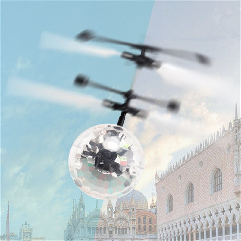 Glowing Toy RC Ball mini Induction Aircraft Colorful Lights Smart Charging Fly Ball RC drone Helicopter Aircraft Best