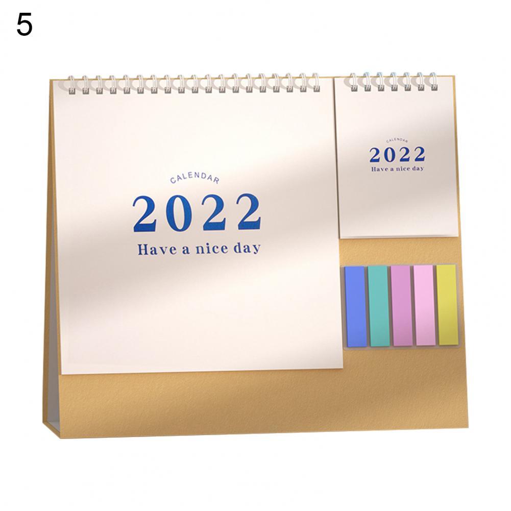 Multi-purpose Kraft Paper Annual Date Week Organizer 2022 Table Planner for Office: 5