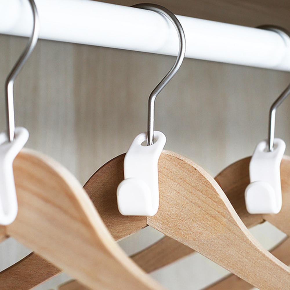 6/12PCs Clothes Hanger Hook Folding Storage Holder Clothes Wardrobe Hanging Hanger Connection Hook Space Saving Connector