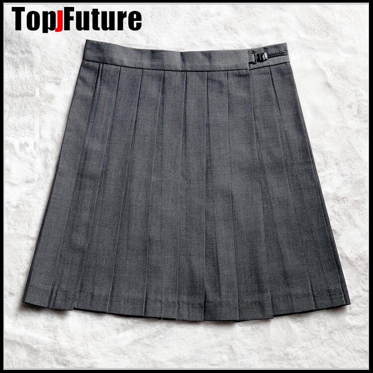Uniformes scolaires japonais femmes filles, couleur unie plissée, costume JK noir bleu marine gris, jupe de Style académique pour lycéennes