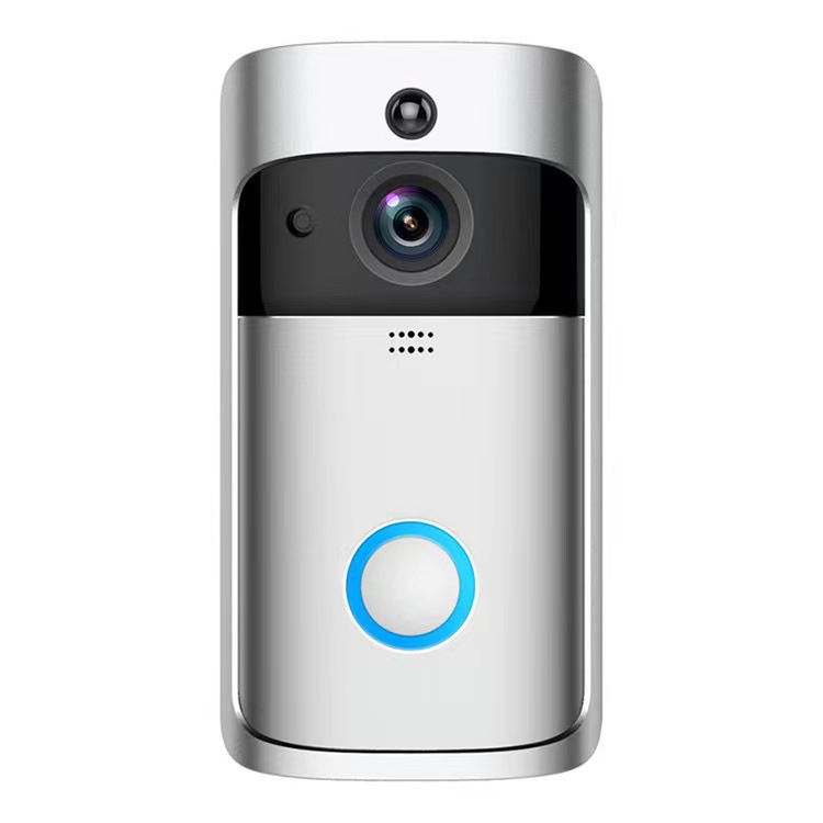 Video Doorbell Camera HD WiFi Doorbell Wireless Operated Motion Detector Audio & Speaker Night Vision for iOS&Android: WHITE