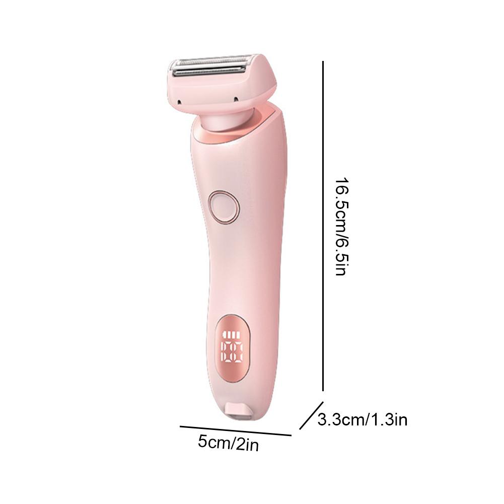 2-in-1-Elektrorasierer für Frauen, Bikini-Trimmer für Schamhaare, nasse und trockene, schmerzfreie Haarentfernung zu Hause
