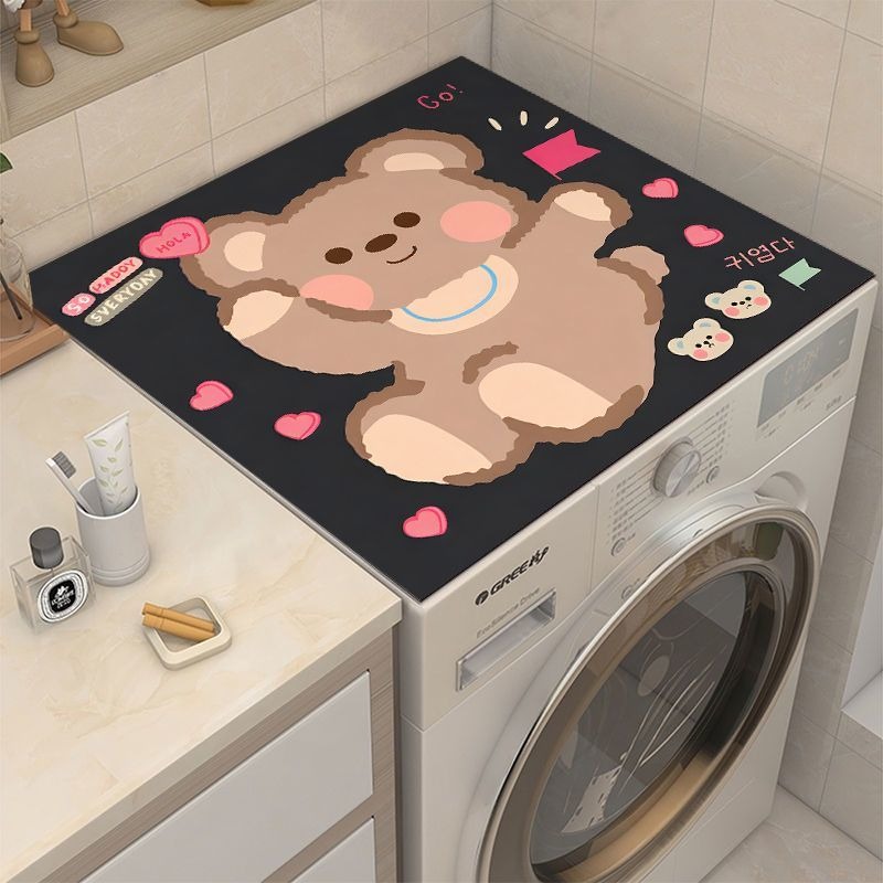 matt für Trommelwaschmaschinen, Sonnenschutz für Kieselgurte und staubdichte matt, Kühlschrank-Arbeitsplattenschutz, saugfähige matt: 45x70cm / Grün
