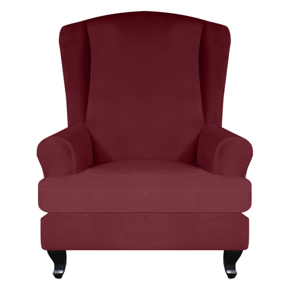 Chic Recliner Chair Cover Chic Household Chair Seat Slipcover Practical Chair Protector Home Ornament for Living Room Dining Roo: Wine red