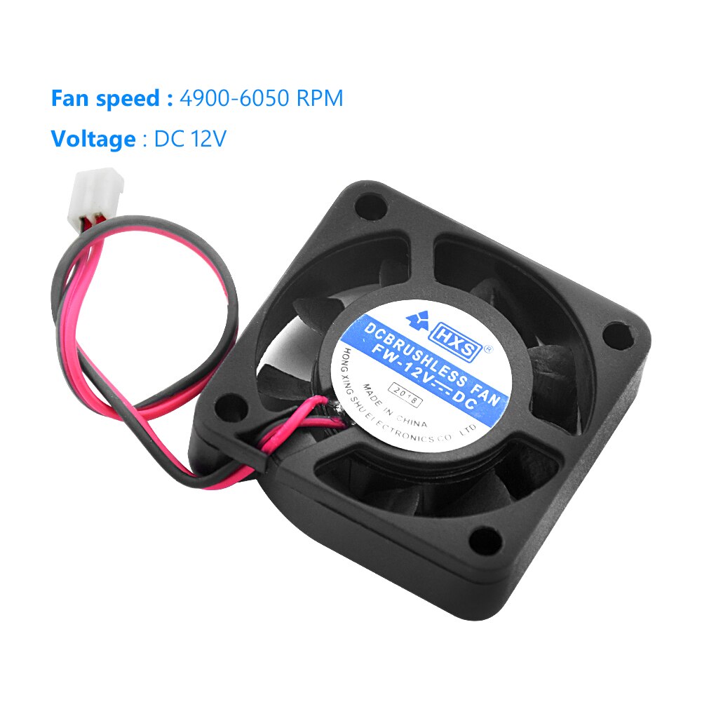YCDC 40mm 2 Pin PC Cooling Fan Video Chip Cooler Fan Heatsink Exhaust Blower Black Desktop Cooler CPU 4010 DC 12V Mini Fan