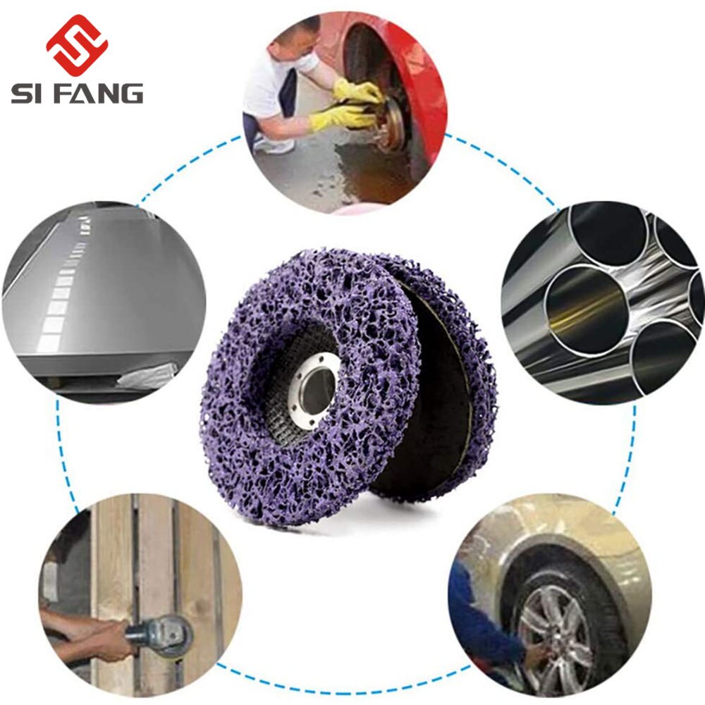 1-10Pcs 125mm Poly Strip Disc Abrasive Wheel Paint Rust Remover Clean Grinding Wheels for Durable Angle Grinder Car Truck Motorc
