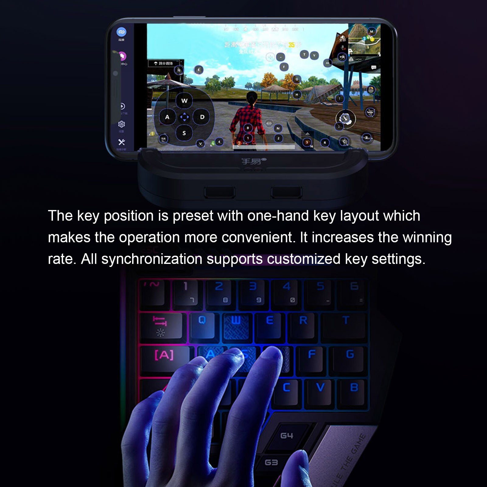 X1 Pro – convertisseur de clavier et souris de Type C, adaptateur HD 4K 144HZ pour contrôleur de jeu Mobile BT Hub Compatible avec Android