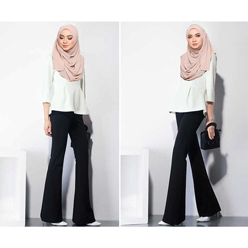 Pantalon pour femmes musulmanes, Ramadan Islam, bureau, OL, taille élastique, ourlet évasé, décontracté, turquie, Kaftan, Abaya, Palazzo