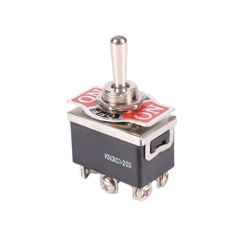 12V Car 15A Universal Metal On/Off/on Centre Off Toggle/Flick Switch Double Pole