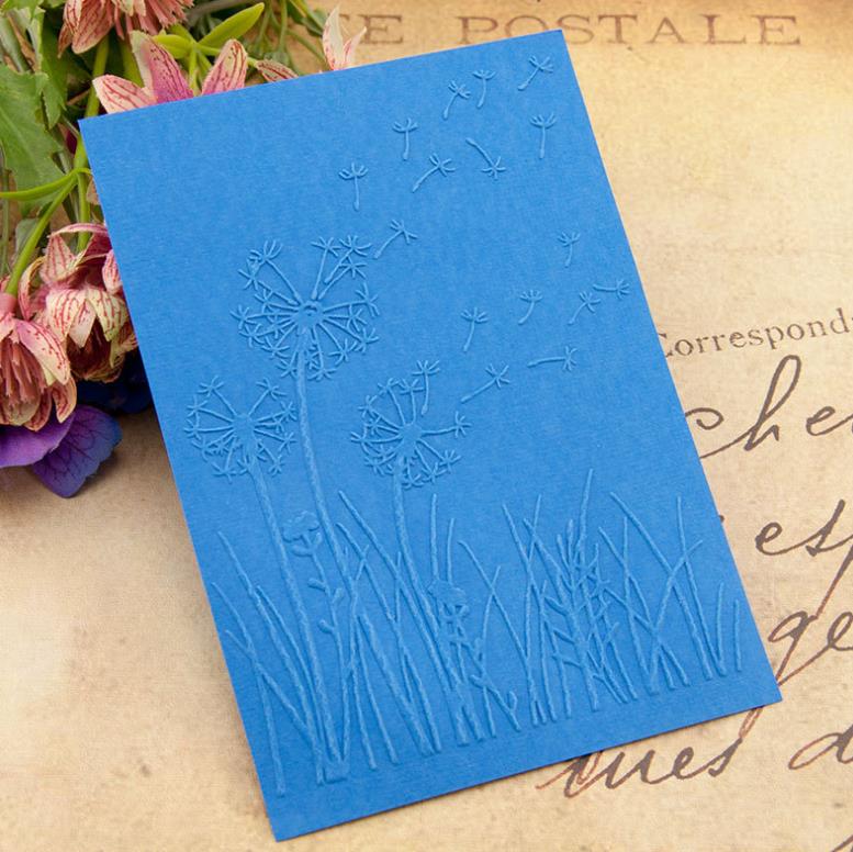 1 Pcs Kawaii Dandelion Flower Embossing Folders Plastic Template Cutting Dies DIY Scrapbooking Card Making Crafts Christmas