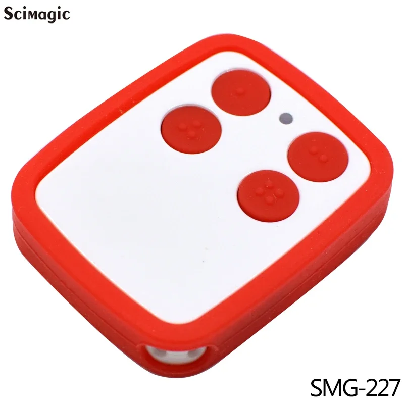 control remoto de copia multifrecuencia 250-868MHz compatible con puerta de persiana enrollable control remoto para puerta de garaje: Rojo