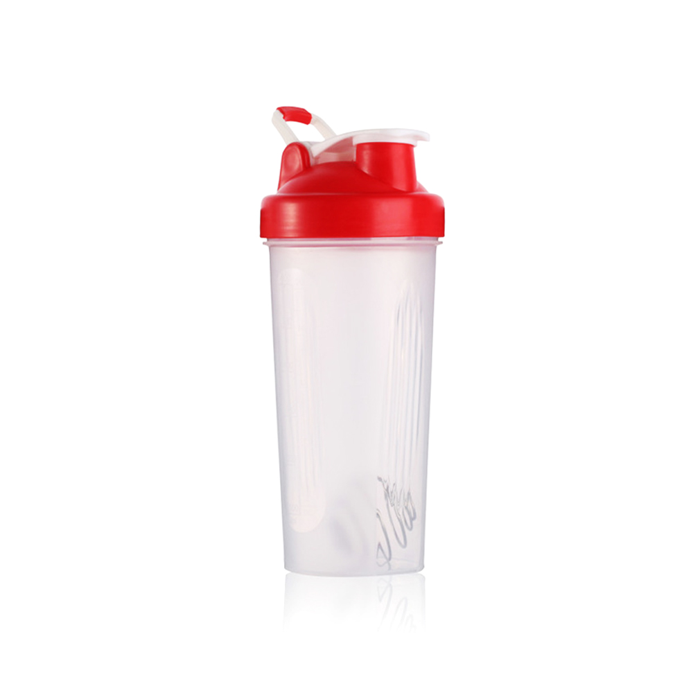 600ml sport protein shaker flaske protein pulver blanding flaske sport fitness gym shaker bærbar plast fitness vandflaske: 03