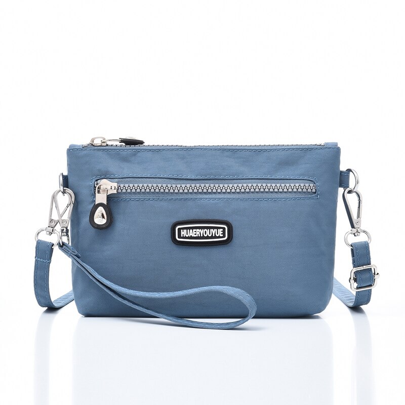 Bolsa de ombro feminina pequena moda à prova dnylon água náilon mulheres mensageiro sacos alta qualidade mini senhora sacos crossbody bolsas bolsa sac: smoke grey