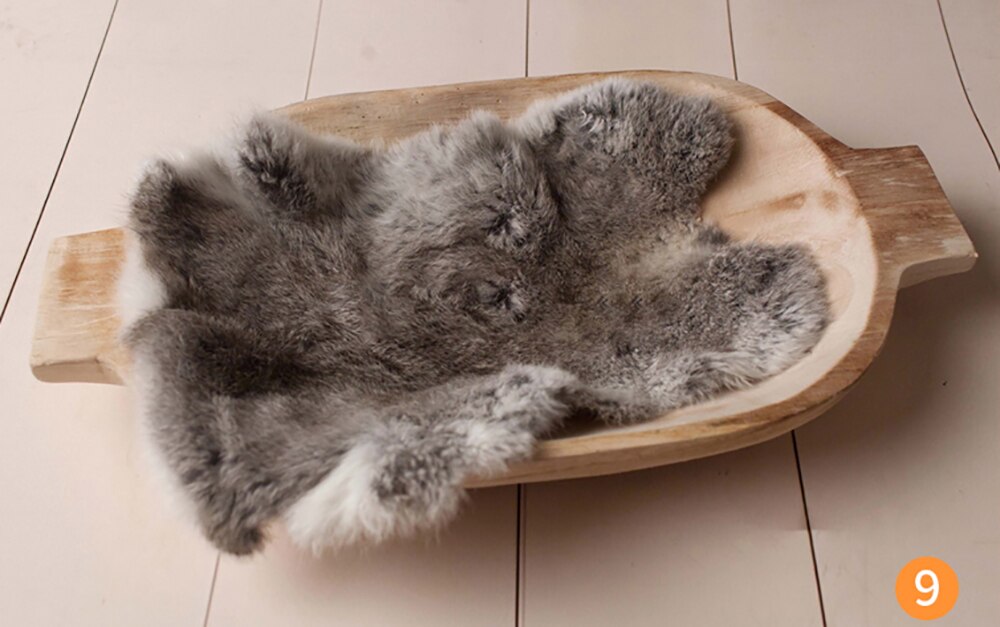 Birth Photo Shoot Background Blanket Rabbit Fur Baby Baby Girl Birth Photography Props Blanket Accessories: as picture 9