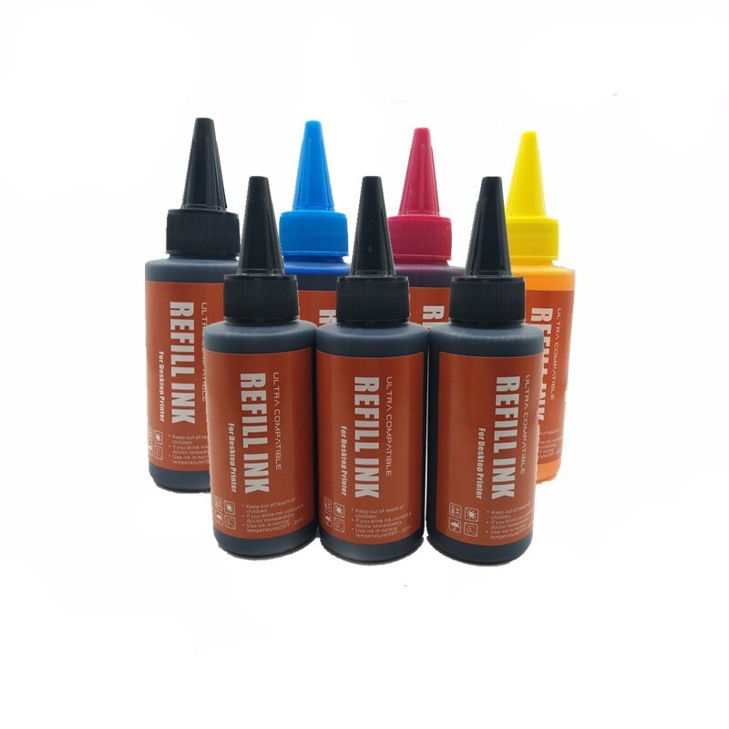 Universale di Alta qualità Premio della Tintura di Inchiostro Per-EPSON Stylus Photo700W 710W 720WD 730WD 800FW 810FW 820FWD 830FWD stampante: 1SET 3BK 7X100ML