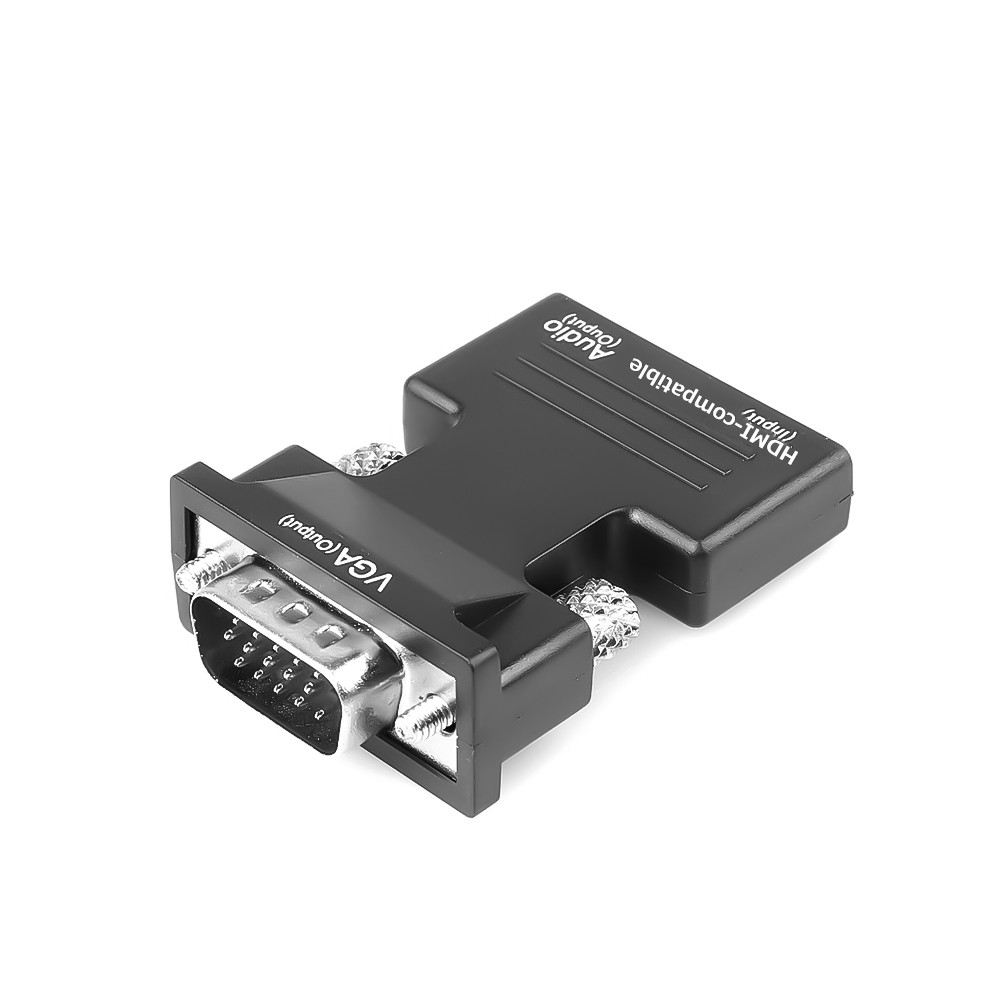 Hdmi-Compatibel Naar Vga Adapter Met Audio Kabel Full Hd 1080P Vrouwelijke Hdmi-Compatibel Mannelijke Vga converter Voor Pc Monitor Dvd