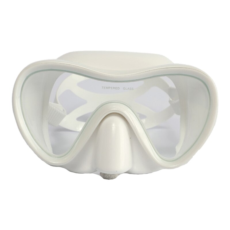 Swimming Goggles with Nose Cover, Anti-Fog Tempered Glass Scuba Mask with Silicone Strap for Scuba Diving Snorkeling 24BD