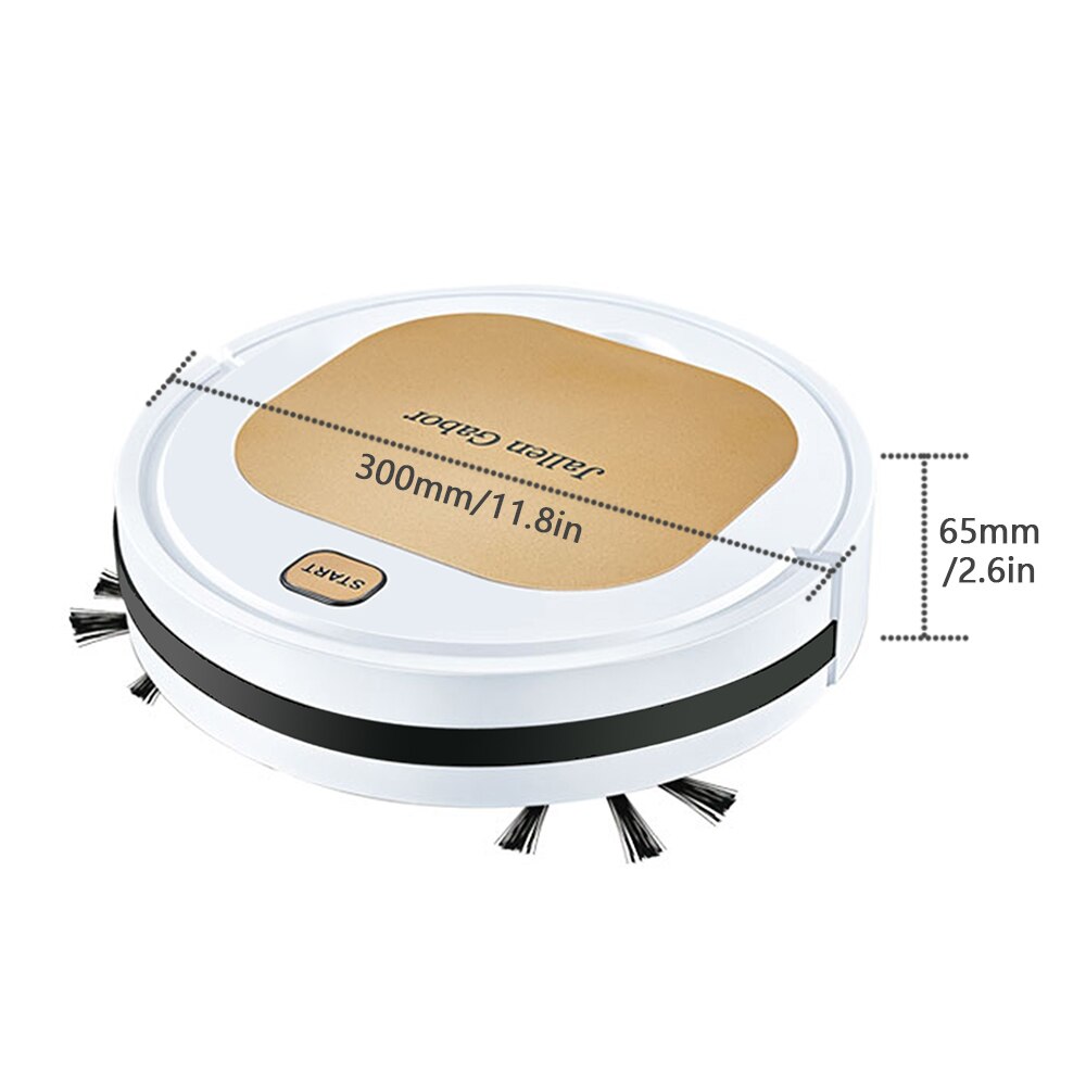 Robot Vacuum Cleaner 3-in-1 Sweeping Vacuuming Robot Automatic Cleaning Anti Sensor Anti-crash Bumper Rechargeable