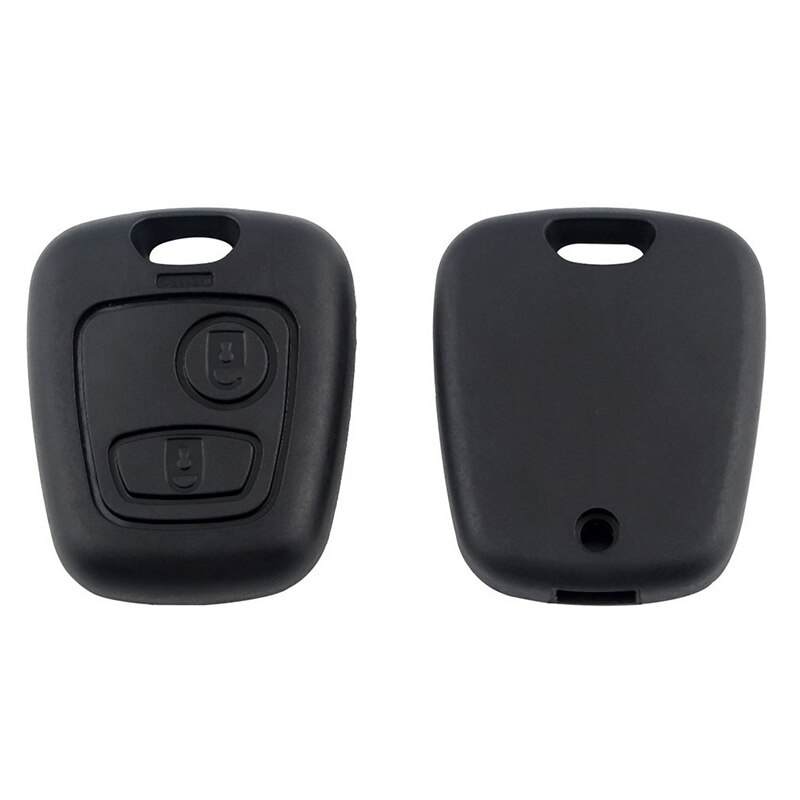 Obudowa pilota bez kluczyka pasuje robić CITROEN C1 C2 C3 Pluriel C4 C5 PEUGEOT kieszonka na zegarek 2 BTN Obudowa klucz muszla część zamienna części