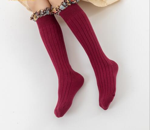 0-8 Jaar Lente Zoete Meisje Tube Sokken Kleine Bloem Kant Baby Sokken Mode All-Match prinses Sokken: f / 5-8 year