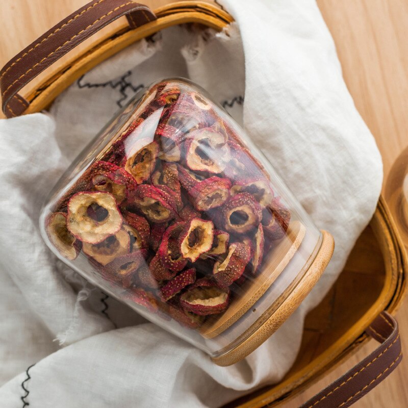 Ronde glazen verzegelde blikken met deksel voedselflessen weckpotten snoepopslag theedoos keuken transparante opbergblik