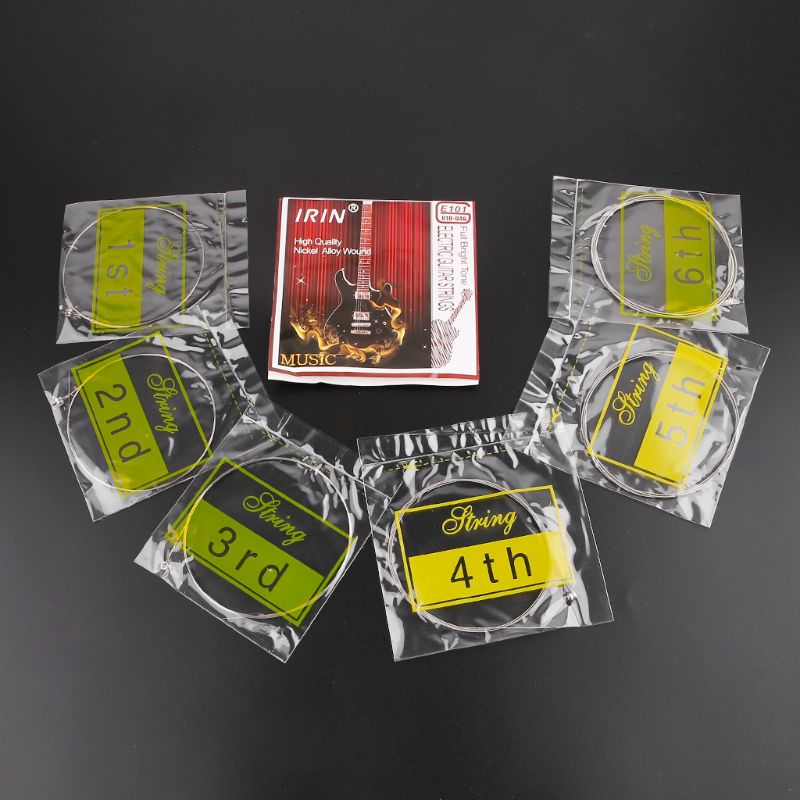 6 Stks/set E101 Elektrische Gitaar Snaren Steel Core Nikkellegering Wound (.010-.046) Xxuf