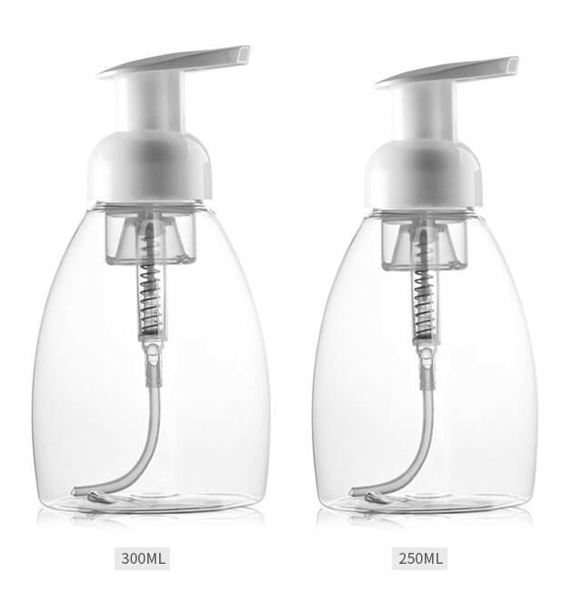 1 pièces bouteille Moussante fouettée mousse points d'embouteillage mousse fine 250 ml/300 ml bouteilles rechargeables pompe à savon moussant mousse bouteille