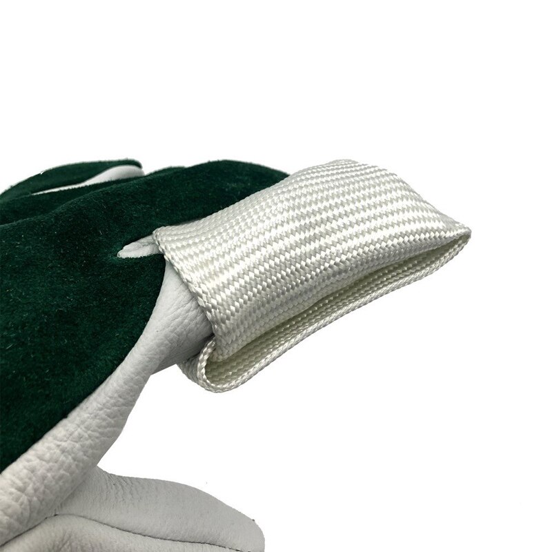 Tig Welding Finger Protector Glass Fiber Welding Glove Heat Shield Handmade High Temperature Resistance for Welding