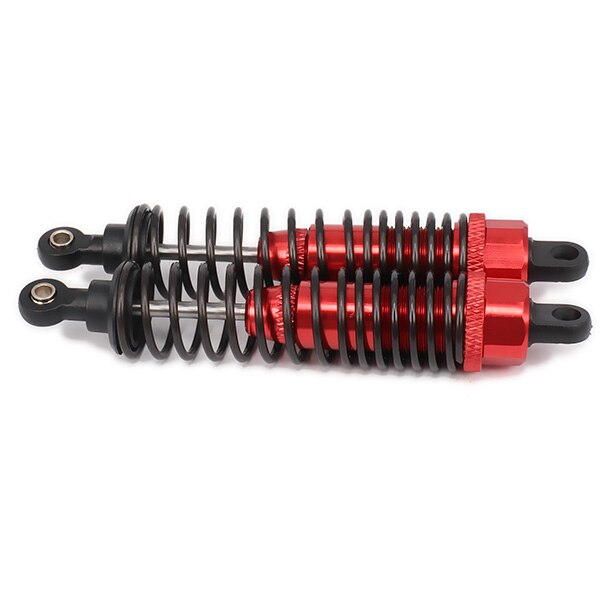 Oil filled Style adjustable 98mm alloy aluminum shock absorber damper for rc car 1/10 buggy truck RCAWD hop-up parts Hsp 2PCS: Red