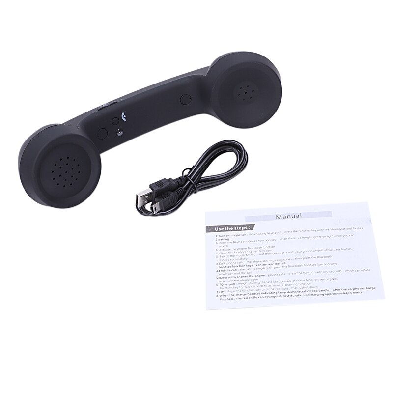 Auriculares Bluetooth con micrófono, auricular Retro para teléfono, micrófono, altavoz, receptor de llamadas telefónicas