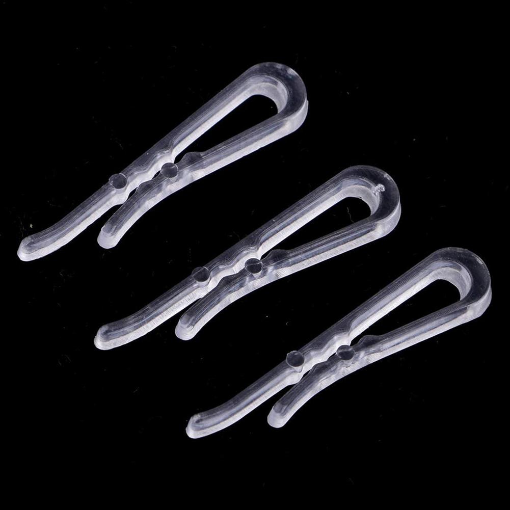 Pinzas de cocodrilo en forma de U para ropa, alfiler transparente para camisa, calcetines, tirantes, accesorios de ropa, 100/500/1000 piezas