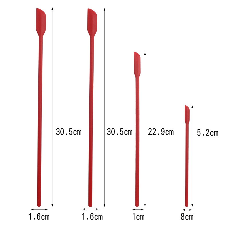 Espátula de silicona para cocina, rascadores de repostería para galletas, Espátulas de cocina antiadherentes para Pan, espátulas para pastel, accesorios para hornear, herramientas, 8 Uds.