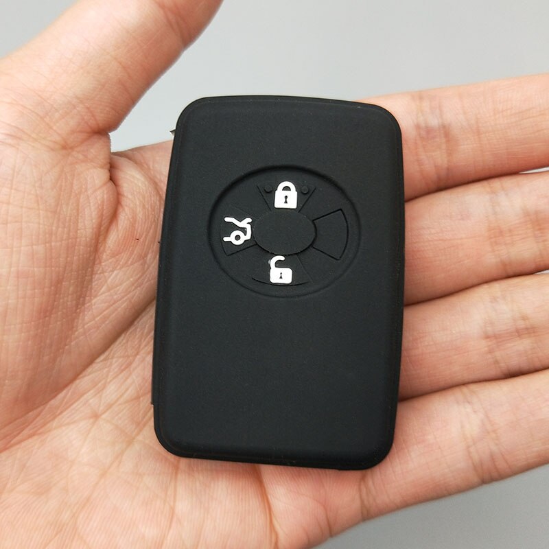2/3 /4/5- knops autosleutel beschermhoes voor toyota camry avalon corolla yaris tarago mark x rav 4 voxy estima siliconen hoesje: 3 knop